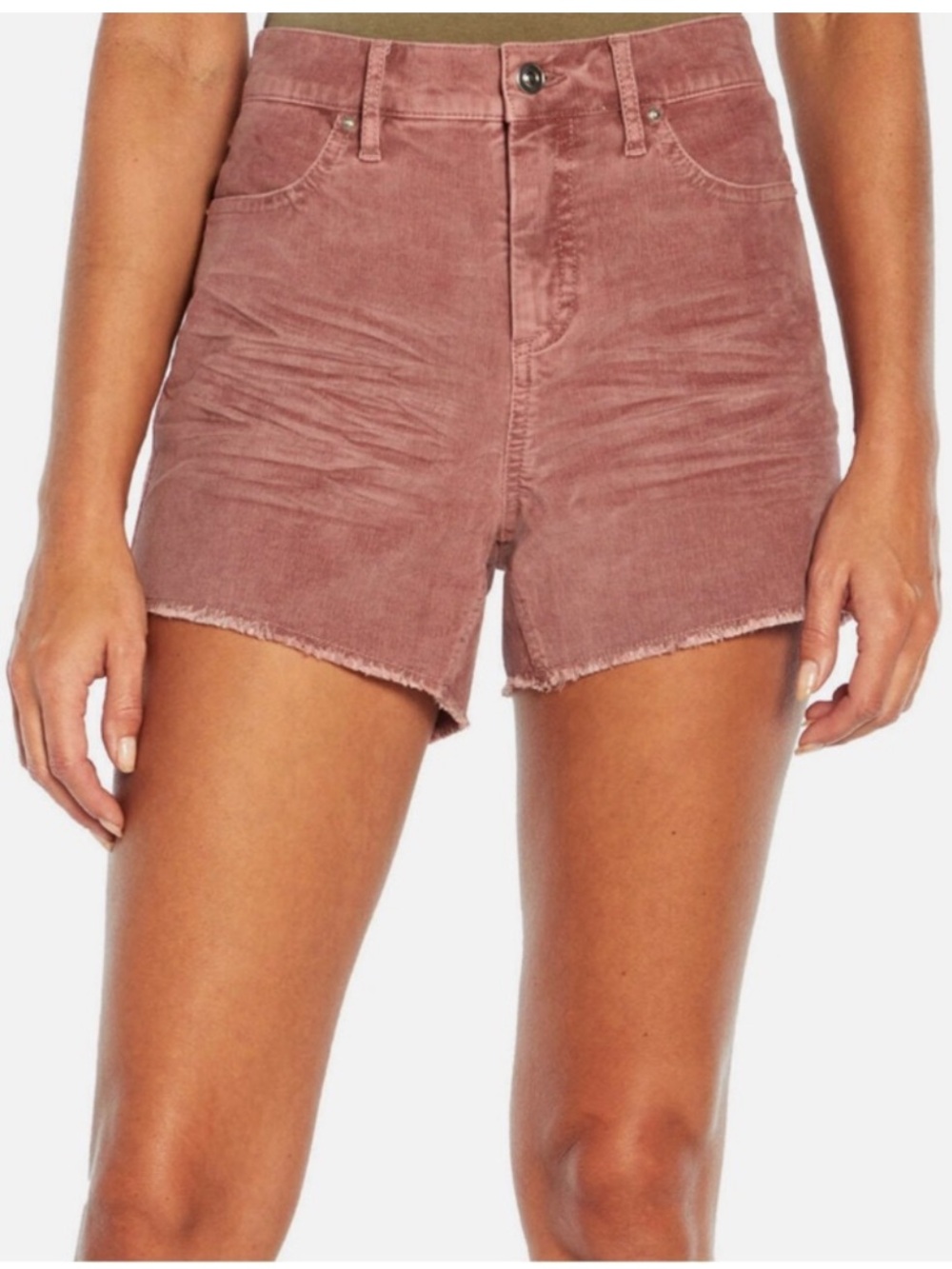 Gap Dusty Pink Corduroy Cut Off Shorts